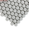 ceramic bathroom wall tile gray matt round crystal mosaic tile